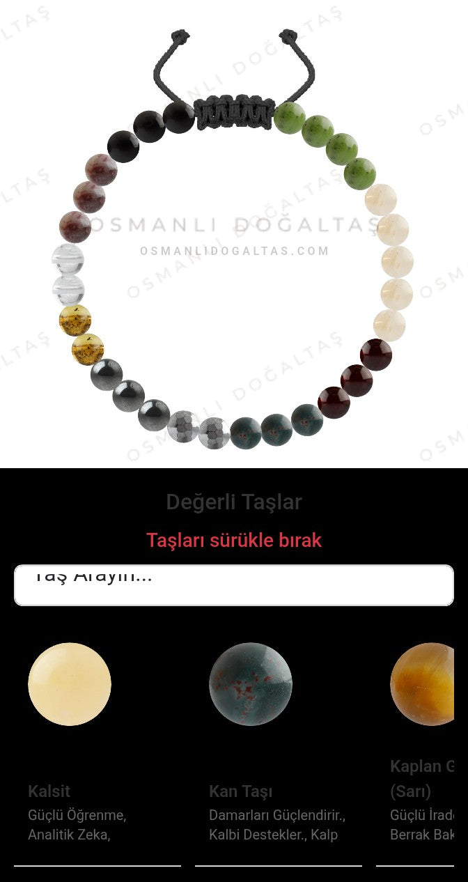 Özel Tasarım Merdiven Kapama Bileklik - 30 Taş - Özel Tasarım Görseli
