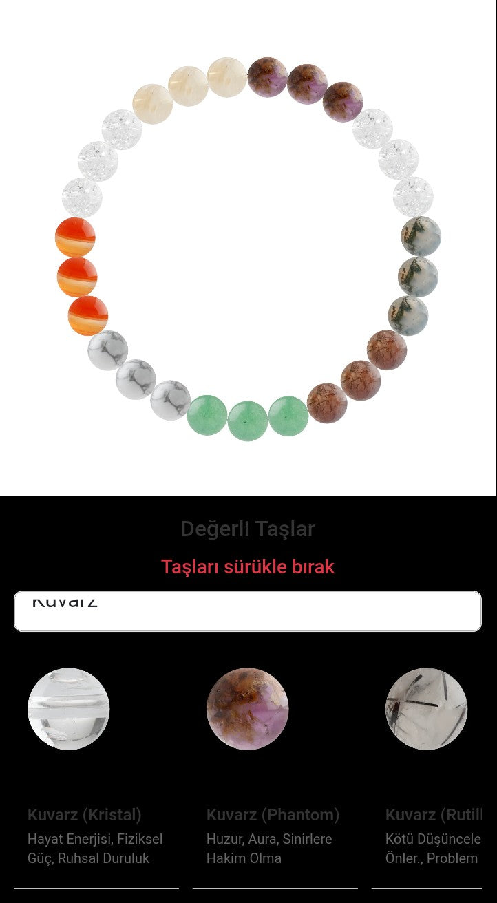 Özel Tasarım Elastik Misineli - 27 Taş - Özel Tasarım Görseli