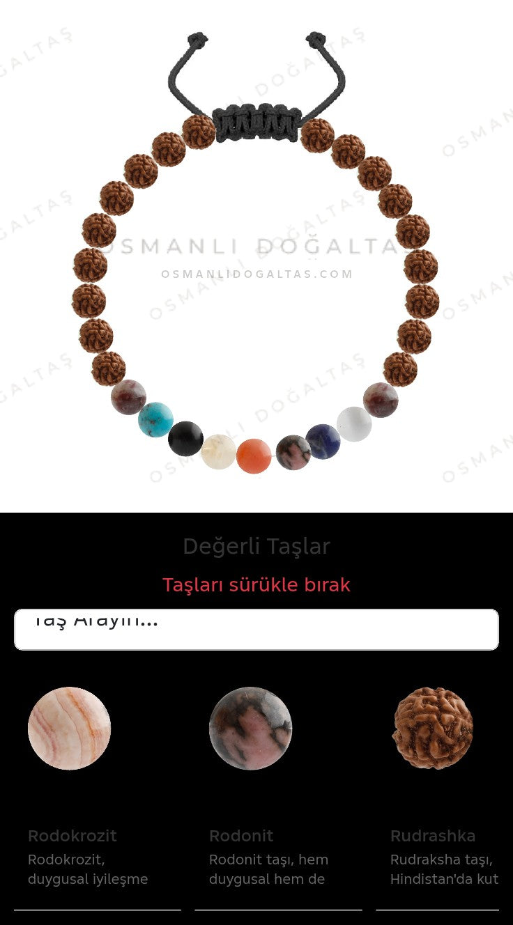 Özel Tasarım Merdiven Kapama Bileklik - 27 Taş - Özel Tasarım Görseli