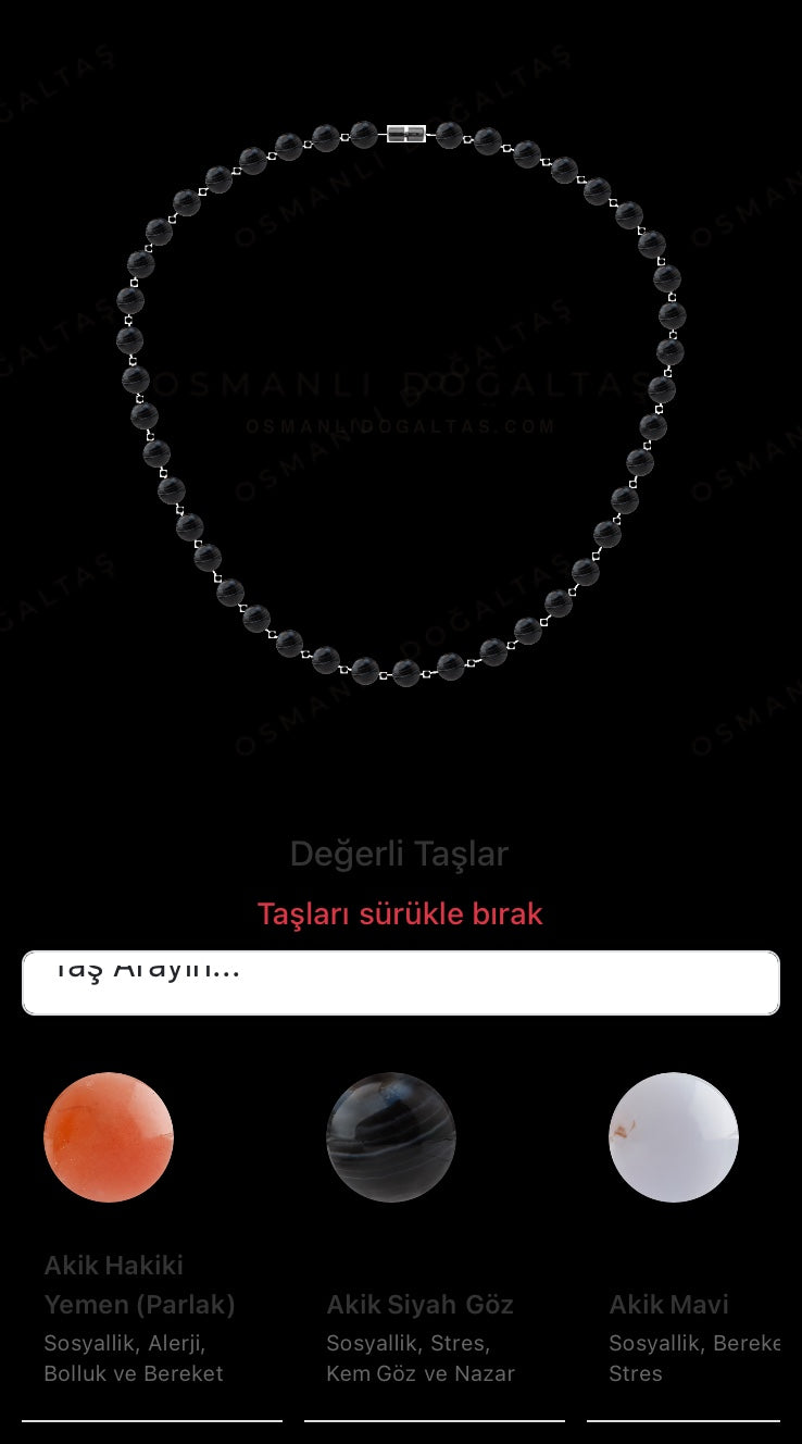 Özel Tasarım Kolye - 42 Taş - Özel Tasarım Görseli