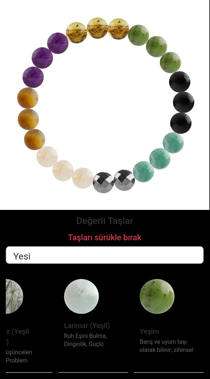 Özel Tasarım Elastik Misineli - 23 Taş - Özel Tasarım Görseli