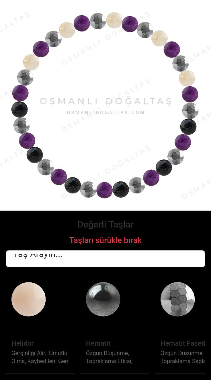 Özel Tasarım Elastik Misineli - 33 Taş - Özel Tasarım Görseli
