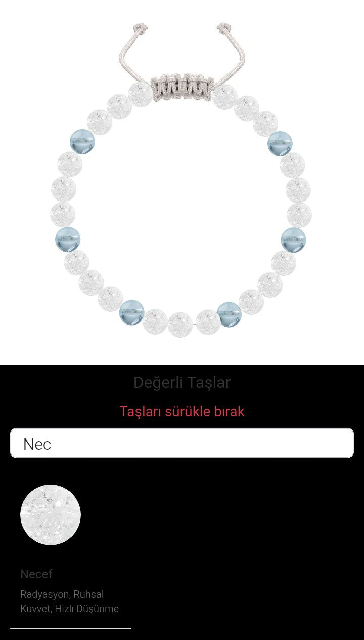 Özel Tasarım Merdiven Kapama Bileklik - 27 Taş - Özel Tasarım Görseli