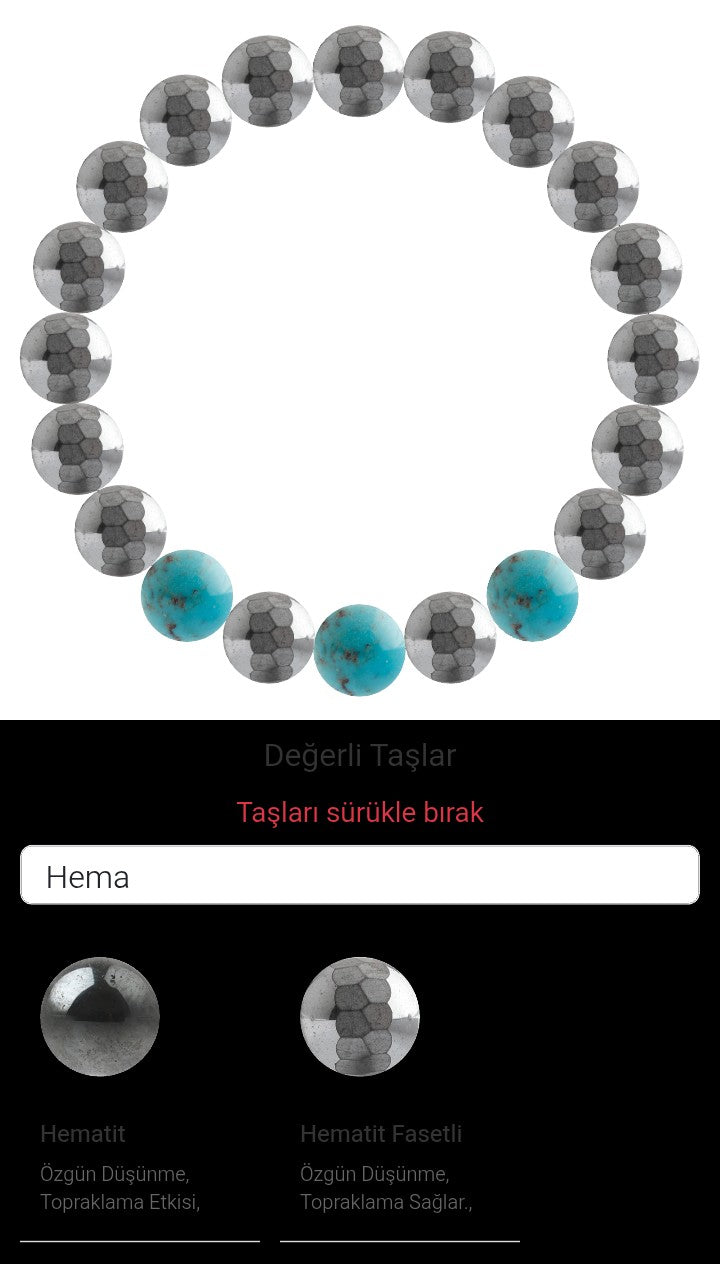Özel Tasarım Elastik Misineli - 20 Taş - Özel Tasarım Görseli