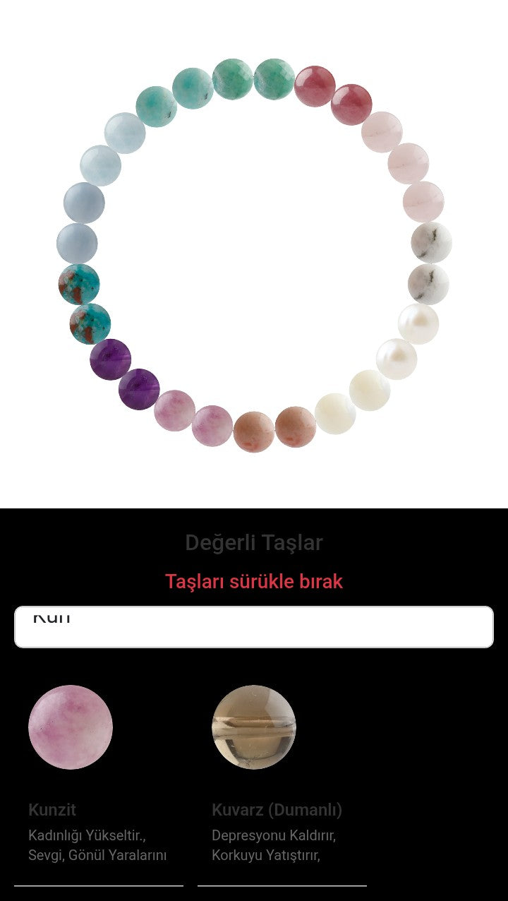 Özel Tasarım Elastik Misineli - 27 Taş - Özel Tasarım Görseli