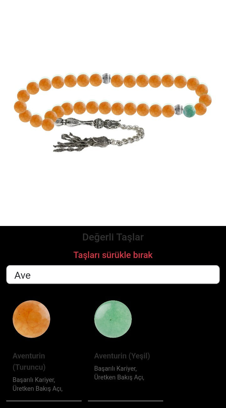 Özel Tasarım Tesbih - 33 Taş - Özel Tasarım Görseli