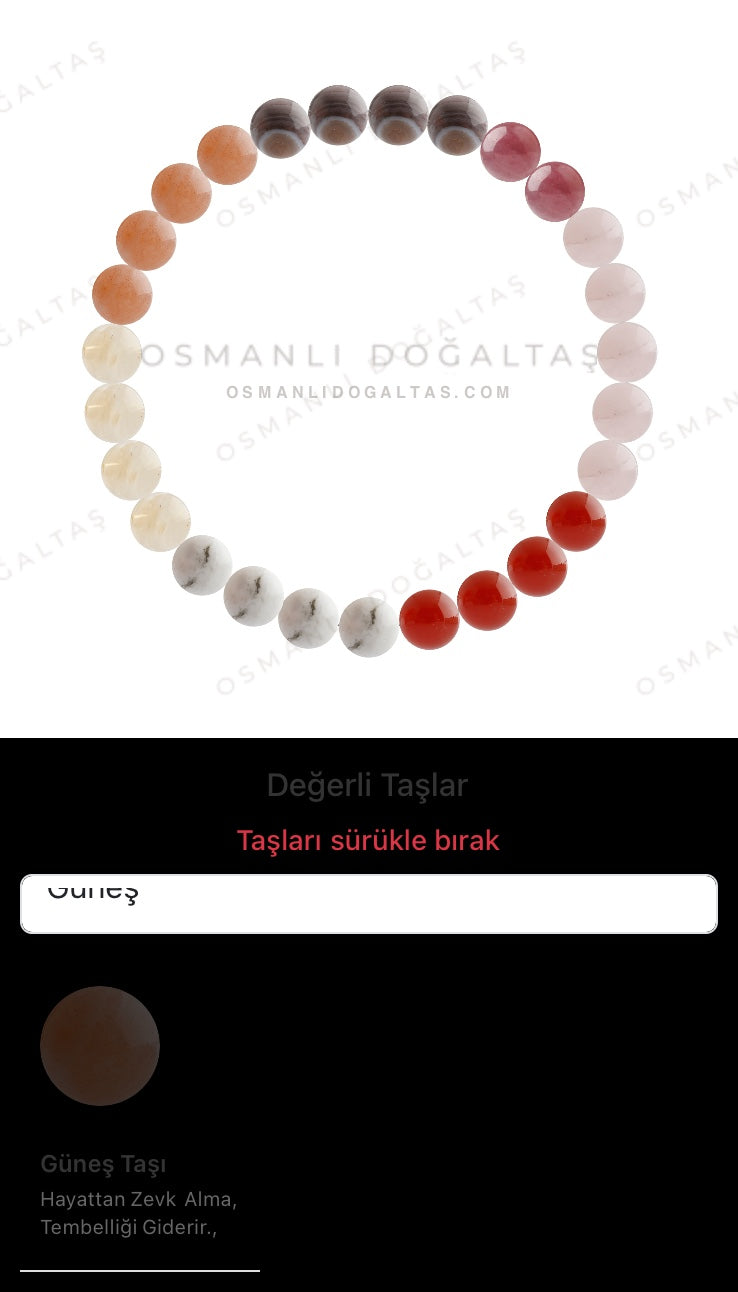 Özel Tasarım Elastik Misineli - 27 Taş - Özel Tasarım Görseli