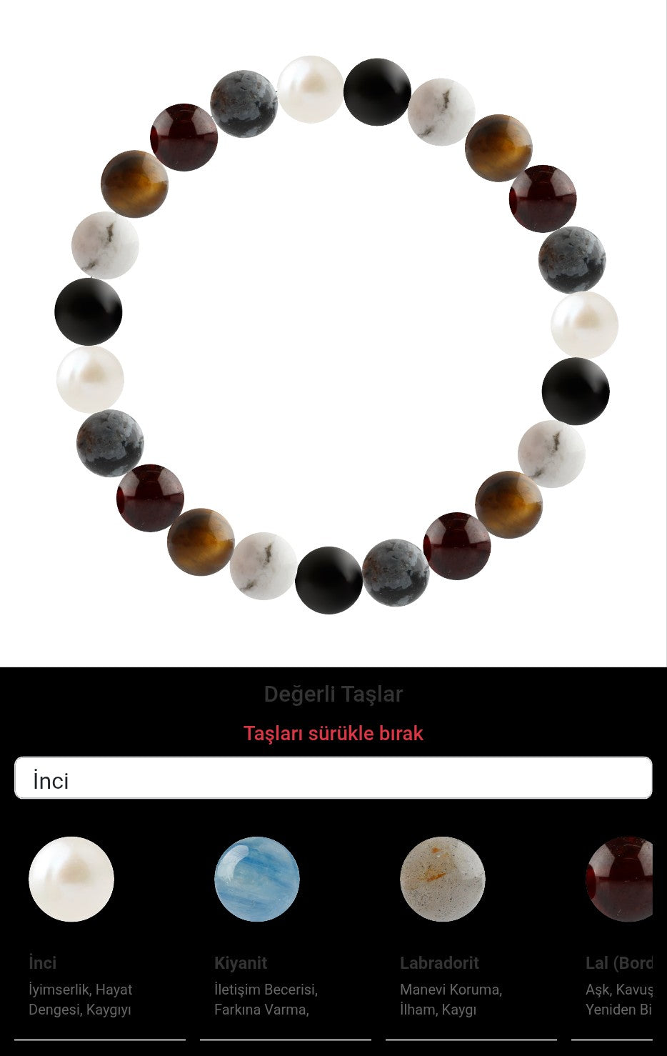 Özel Tasarım Elastik Misineli - 23 Taş - Özel Tasarım Görseli