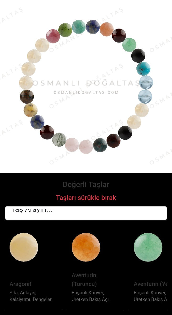 Özel Tasarım Elastik Misineli - 27 Taş - Özel Tasarım Görseli
