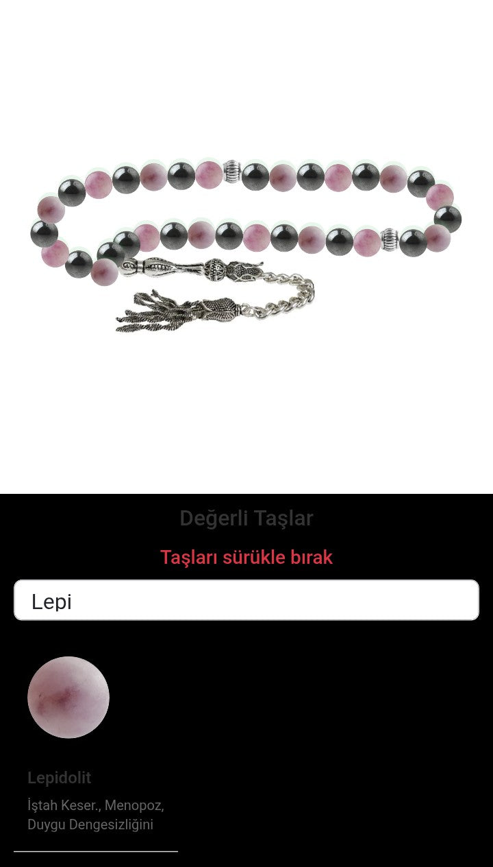 Özel Tasarım Tesbih - 33 Taş - Özel Tasarım Görseli
