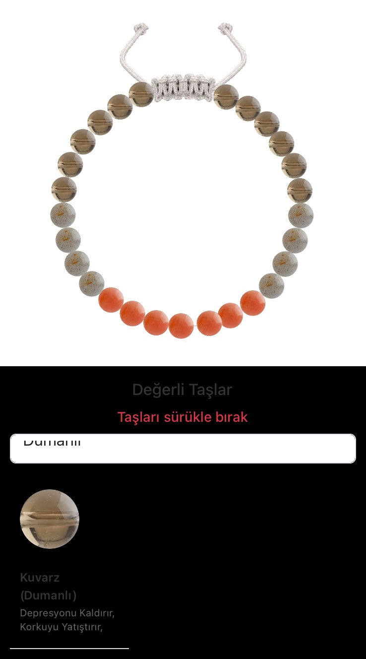 Özel Tasarım Merdiven Kapama Bileklik - 27 Taş - Özel Tasarım Görseli