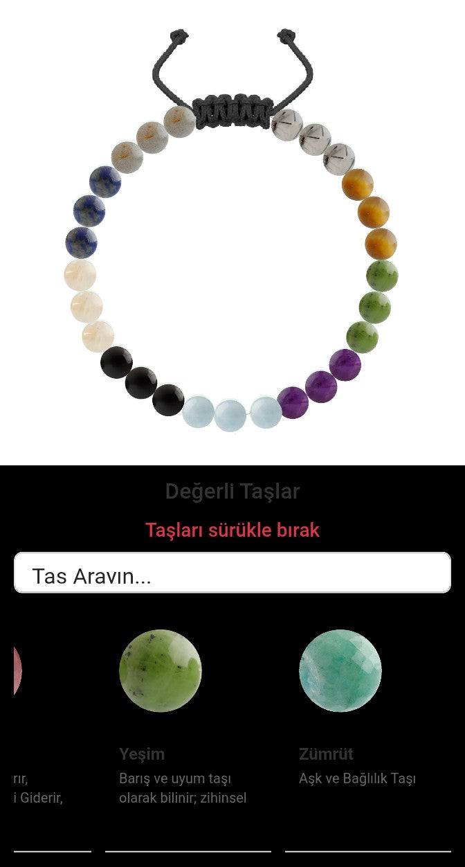 Özel Tasarım Merdiven Kapama Bileklik - 27 Taş - Özel Tasarım Görseli