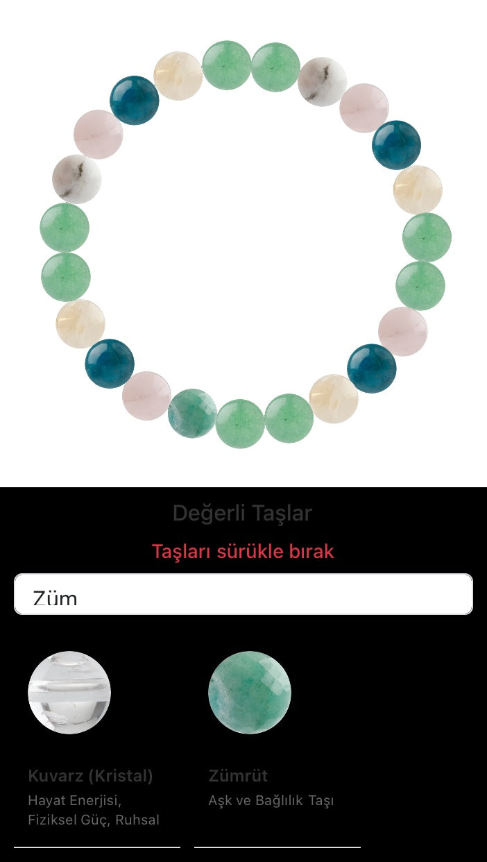 Özel Tasarım Elastik Misineli - 23 Taş - Özel Tasarım Görseli