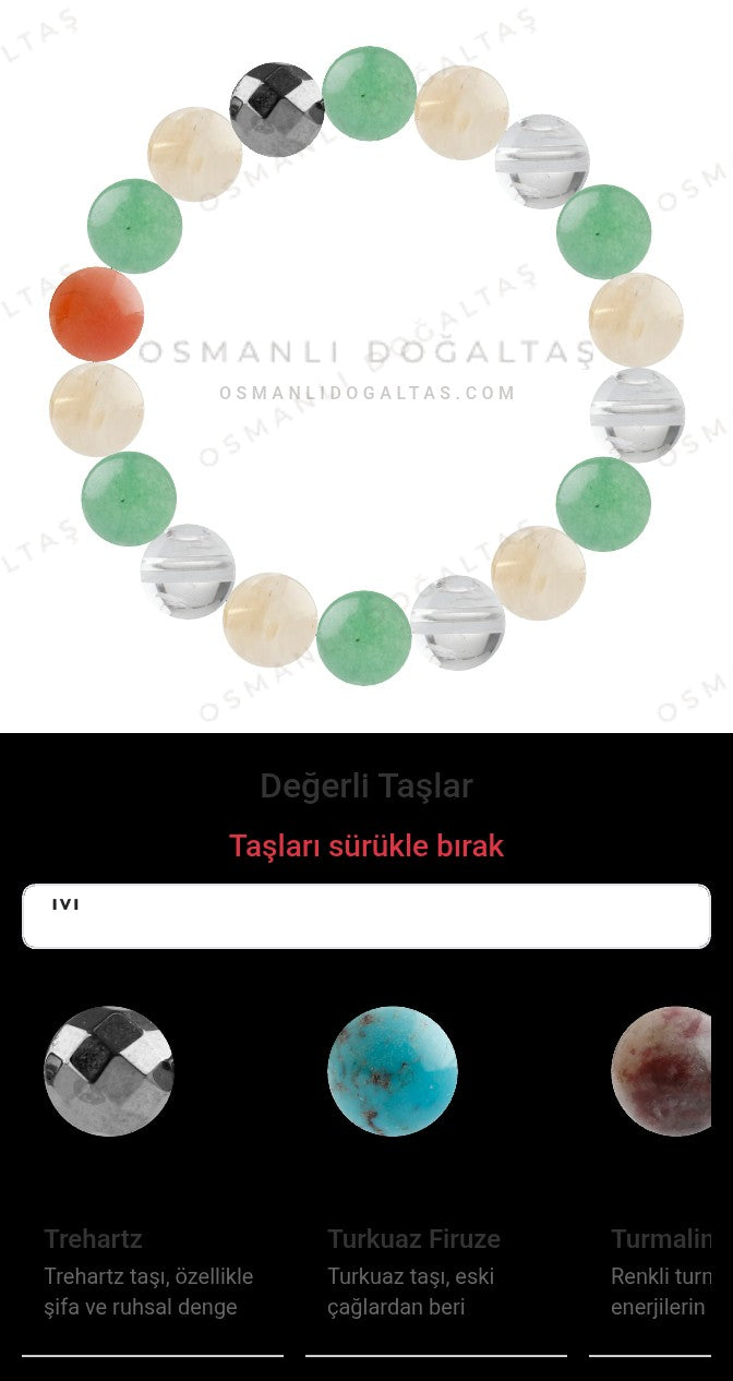 Özel Tasarım Elastik Misineli - 18 Taş - Özel Tasarım Görseli