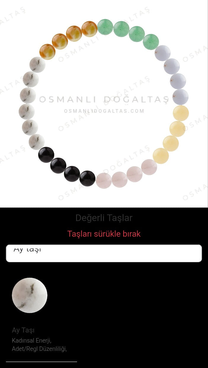 Özel Tasarım Elastik Misineli - 30 Taş - Özel Tasarım Görseli