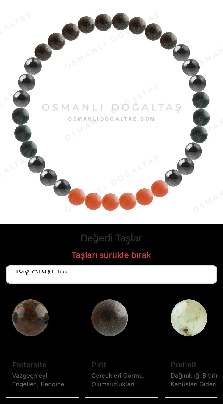 Özel Tasarım Elastik Misineli - 33 Taş - Özel Tasarım Görseli