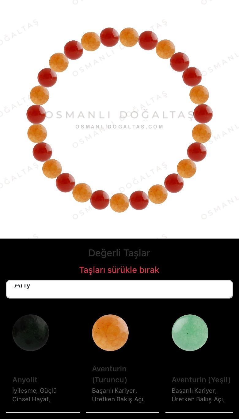 Özel Tasarım Elastik Misineli - 27 Taş - Özel Tasarım Görseli