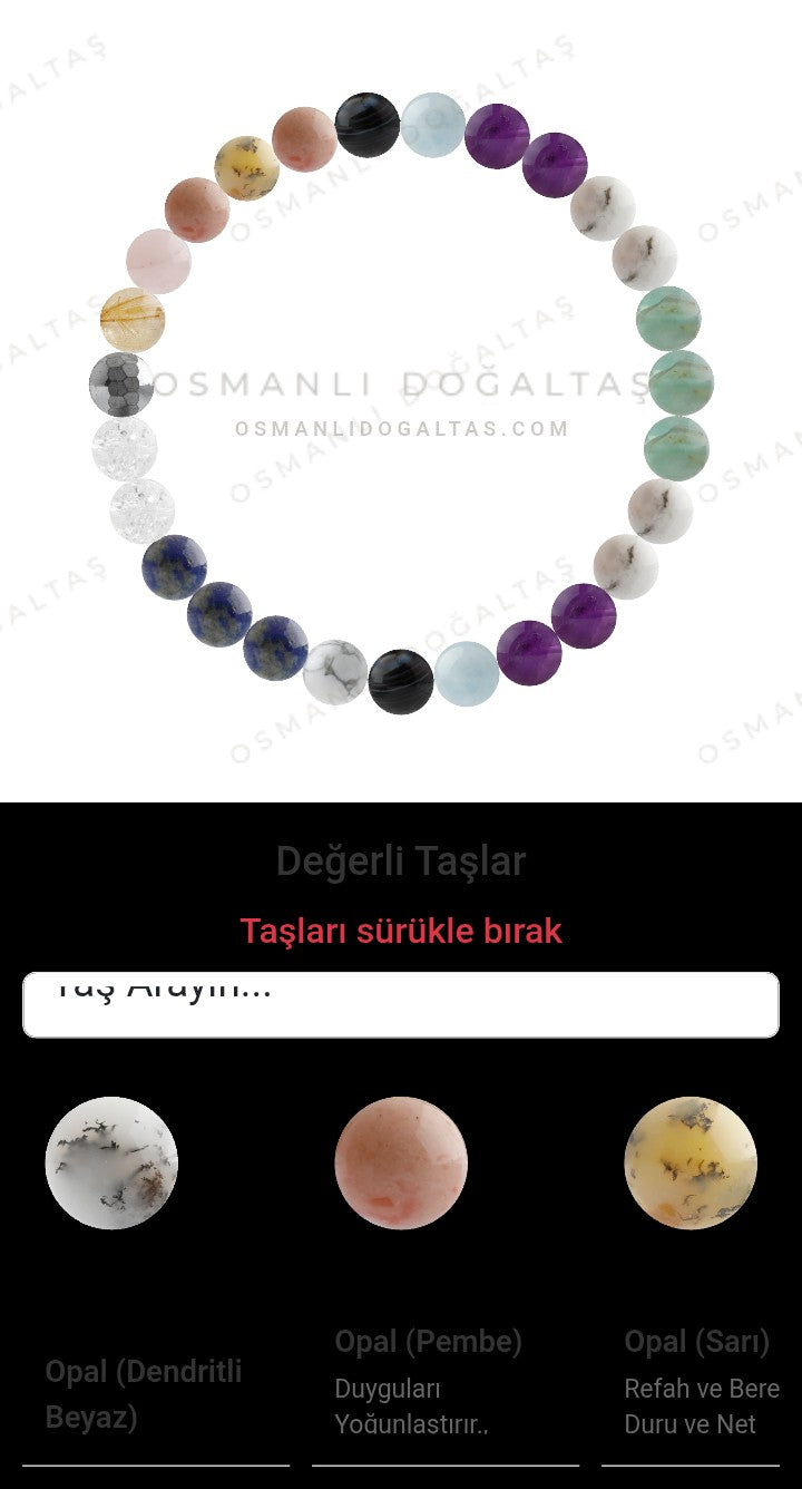 Özel Tasarım Elastik Misineli - 27 Taş - Özel Tasarım Görseli