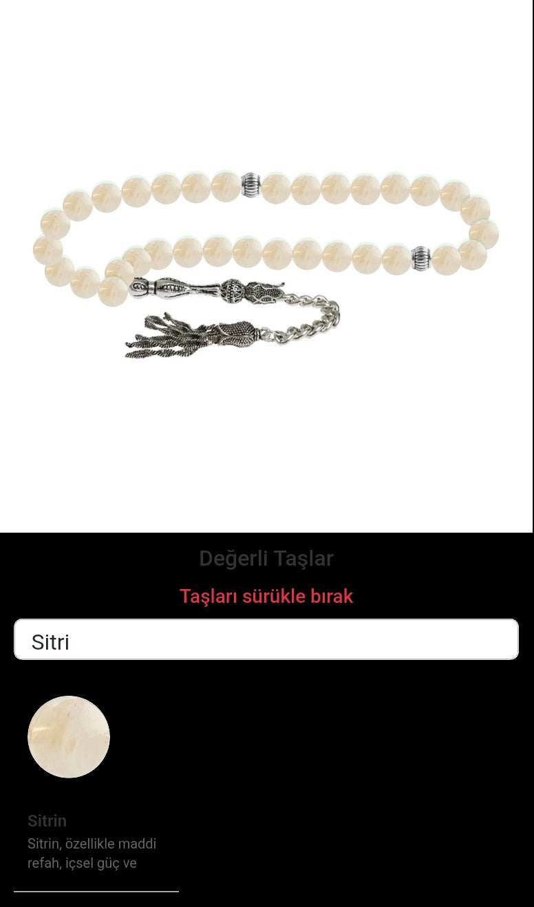 Özel Tasarım Tesbih - 33 Taş - Özel Tasarım Görseli