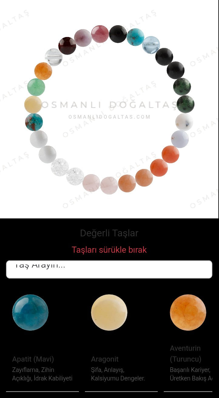 Özel Tasarım Elastik Misineli - 27 Taş - Özel Tasarım Görseli