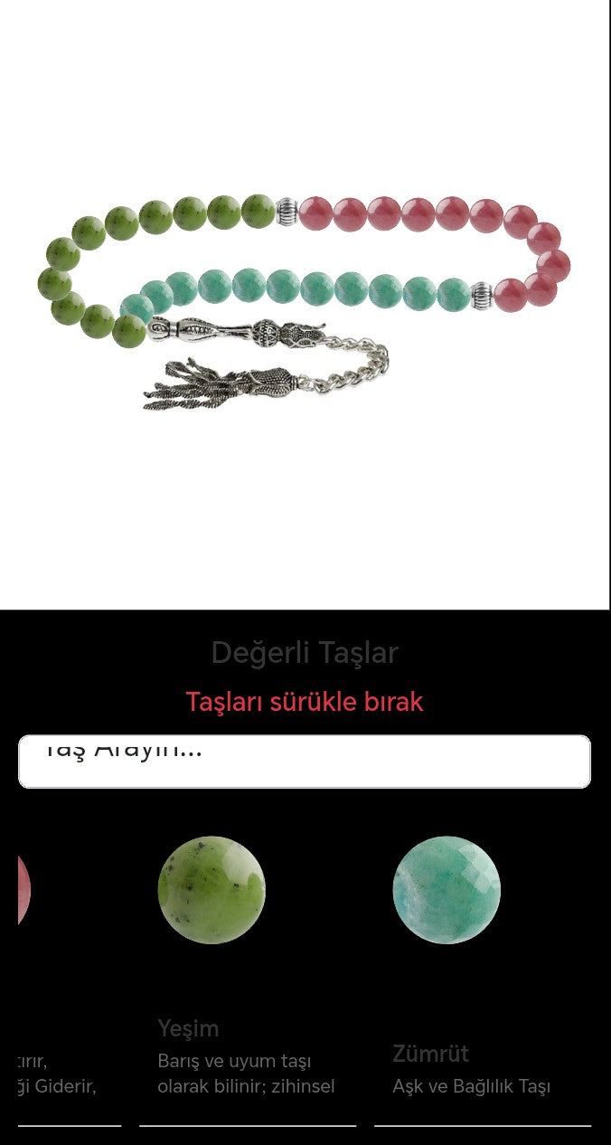 Özel Tasarım Tesbih - 33 Taş - Özel Tasarım Görseli