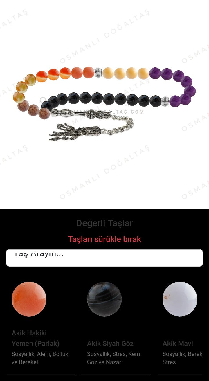 Özel Tasarım Tesbih - 33 Taş - Özel Tasarım Görseli