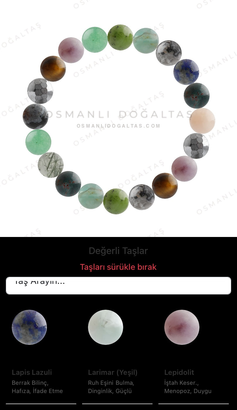 Özel Tasarım Elastik Misineli - 20 Taş - Özel Tasarım Görseli