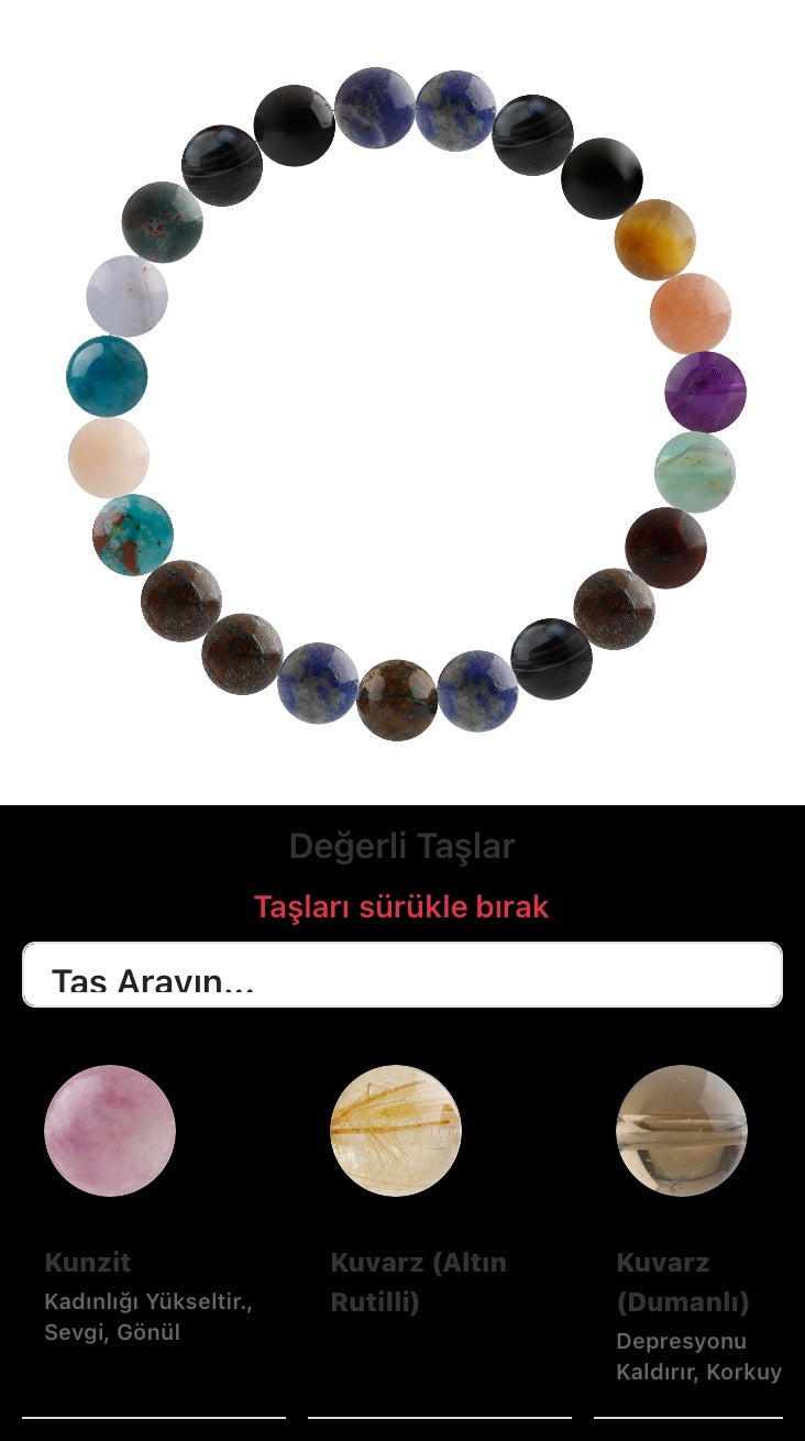 Özel Tasarım Elastik Misineli - 23 Taş - Özel Tasarım Görseli