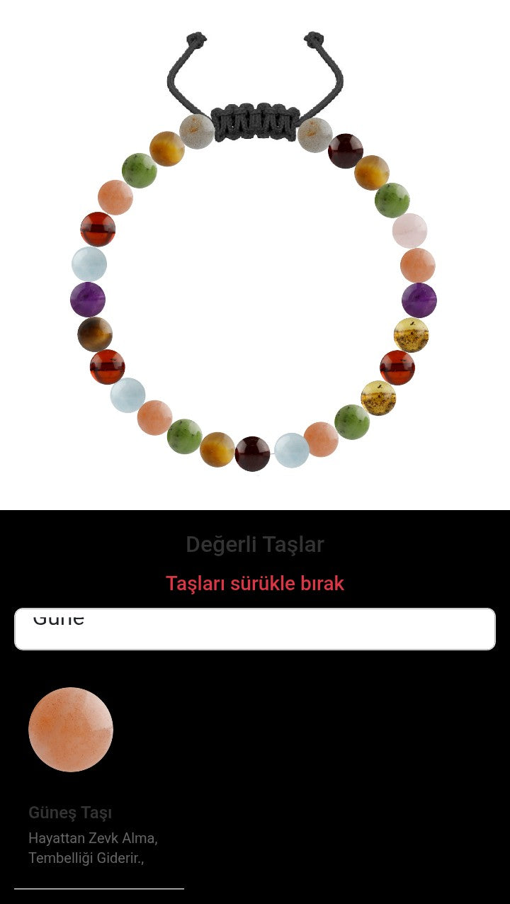 Özel Tasarım Merdiven Kapama Bileklik - 27 Taş - Özel Tasarım Görseli