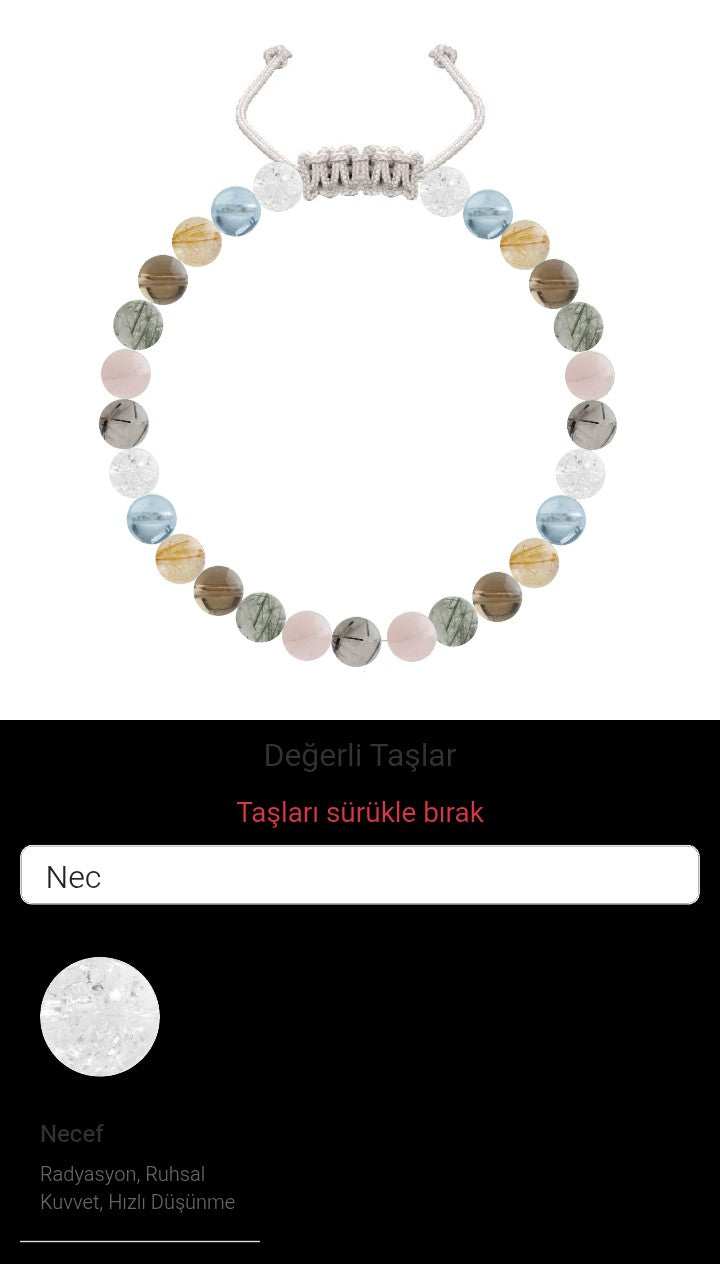 Özel Tasarım Merdiven Kapama Bileklik - 27 Taş - Özel Tasarım Görseli
