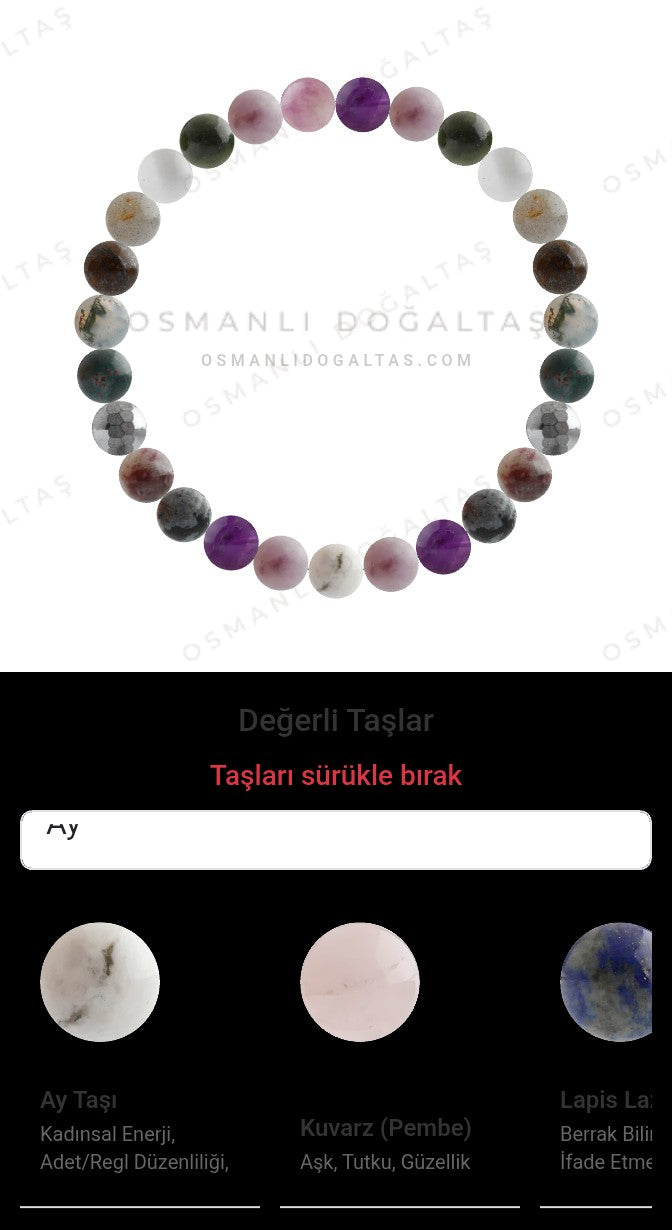 Özel Tasarım Elastik Misineli - 27 Taş - Özel Tasarım Görseli