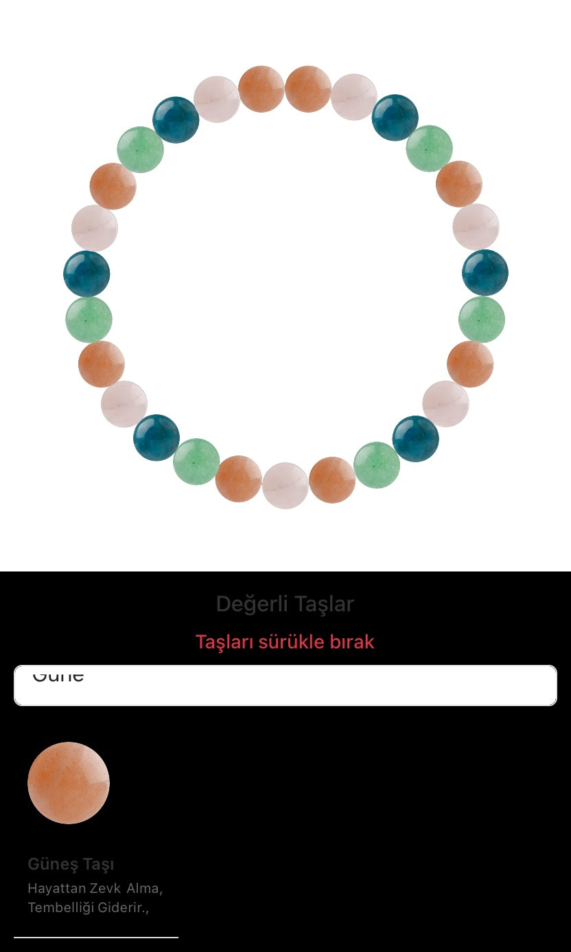 Özel Tasarım Elastik Misineli - 27 Taş - Özel Tasarım Görseli