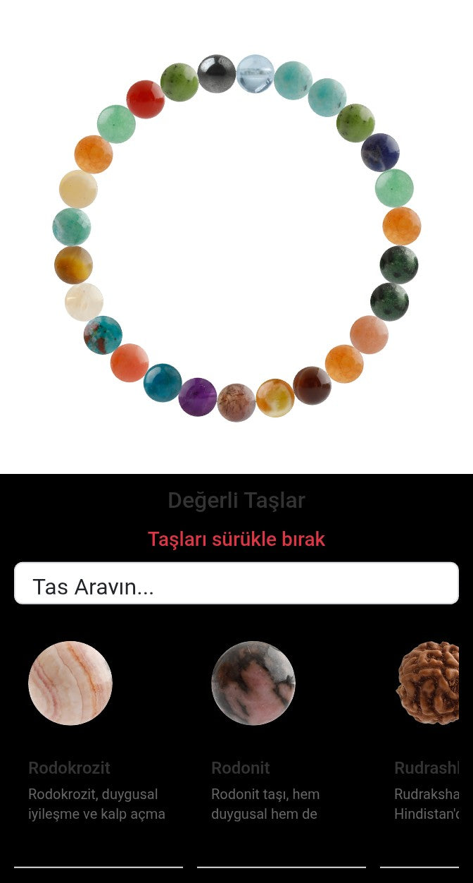 Özel Tasarım Elastik Misineli - 27 Taş - Özel Tasarım Görseli