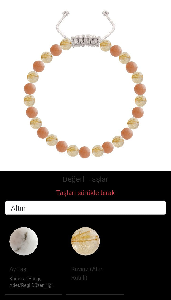 Özel Tasarım Merdiven Kapama Bileklik - 27 Taş - Özel Tasarım Görseli