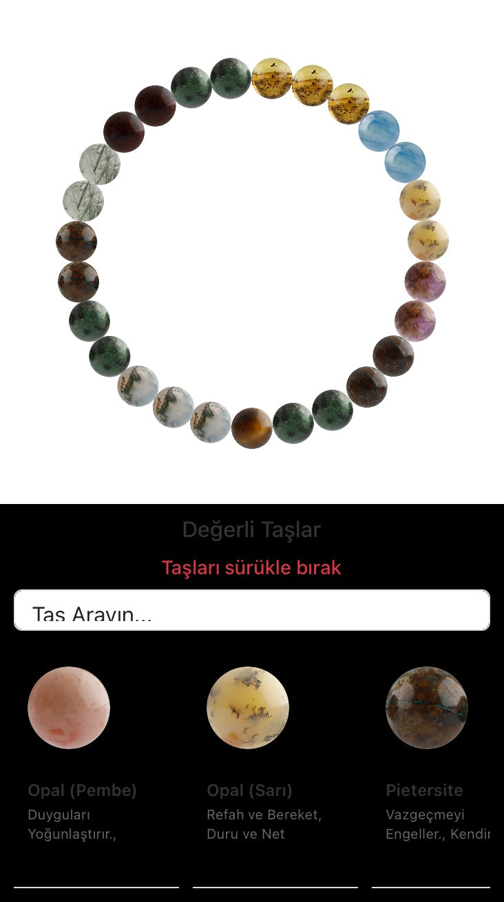 Özel Tasarım Elastik Misineli - 27 Taş - Özel Tasarım Görseli