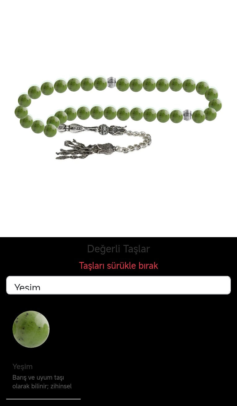 Özel Tasarım Tesbih - 33 Taş - Özel Tasarım Görseli