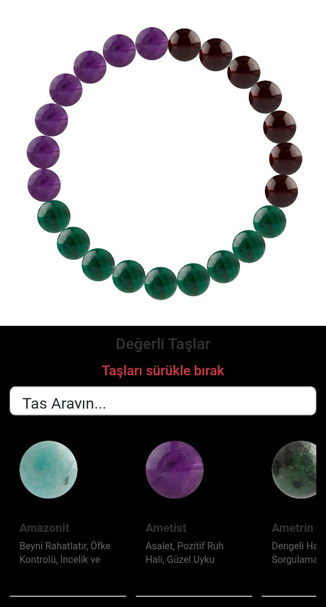 Özel Tasarım Elastik Misineli - 23 Taş - Özel Tasarım Görseli