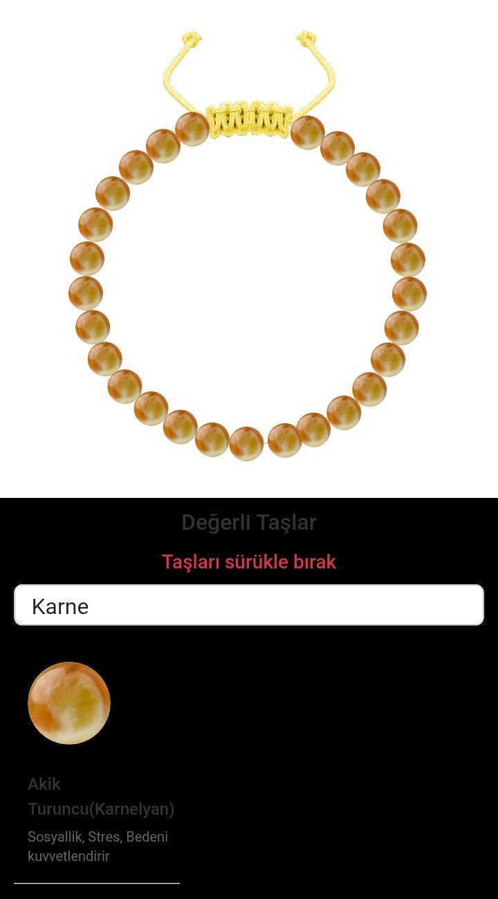 Özel Tasarım Merdiven Kapama Bileklik - 27 Taş - Özel Tasarım Görseli