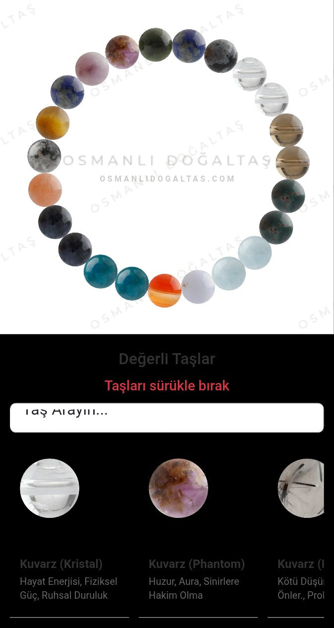 Özel Tasarım Elastik Misineli - 23 Taş - Özel Tasarım Görseli