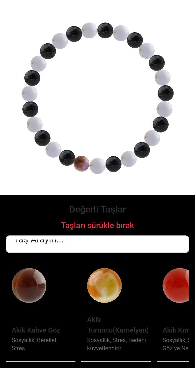 Özel Tasarım Elastik Misineli - 27 Taş - Özel Tasarım Görseli