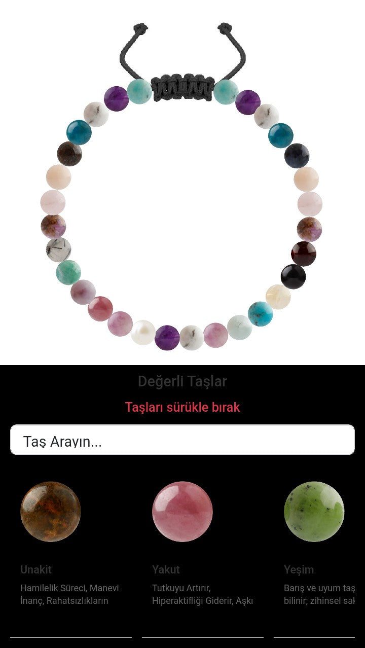 Özel Tasarım Merdiven Kapama Bileklik - 30 Taş - Özel Tasarım Görseli