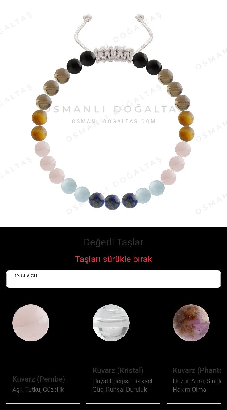 Özel Tasarım Merdiven Kapama Bileklik - 27 Taş - Özel Tasarım Görseli