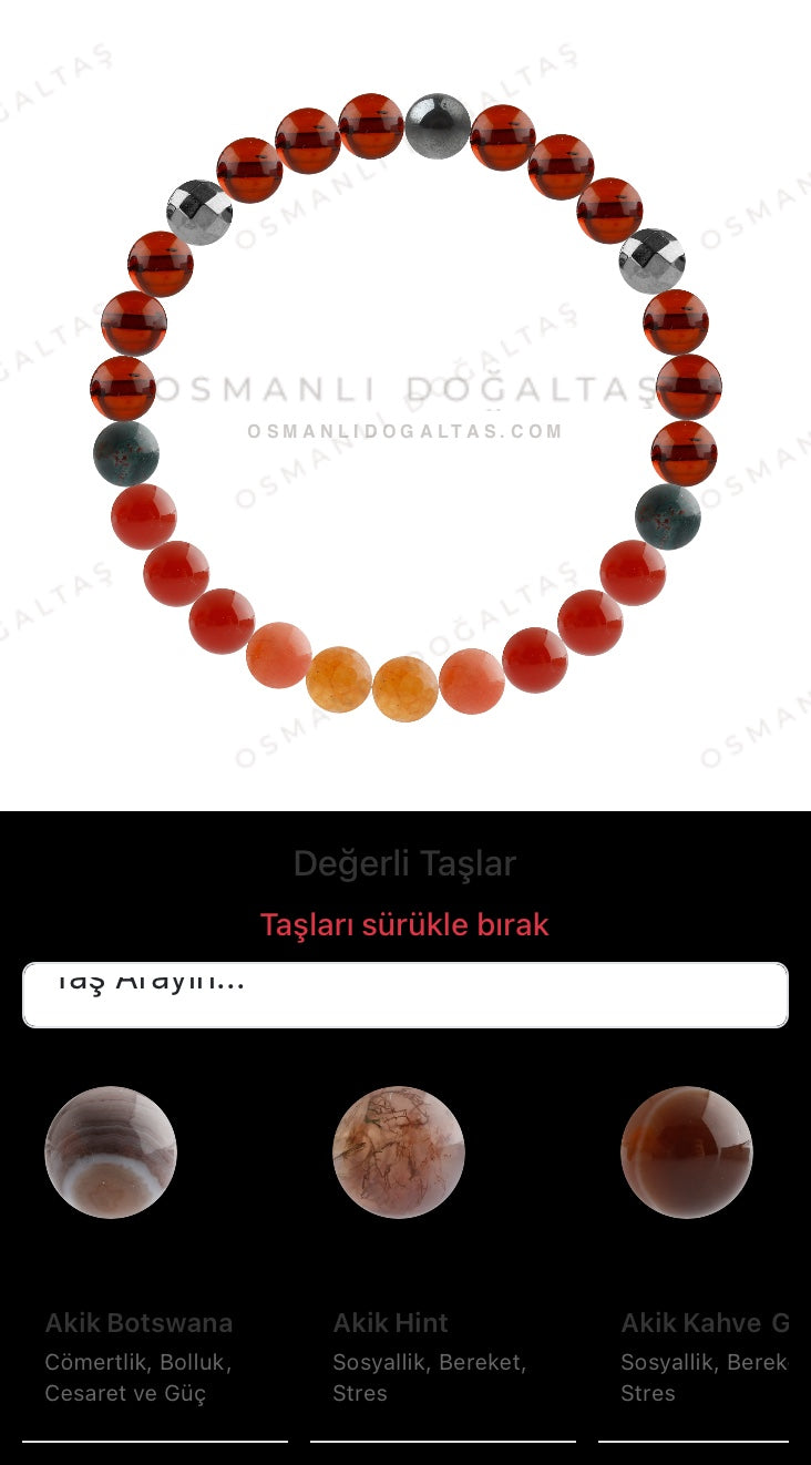 Özel Tasarım Elastik Misineli - 27 Taş - Özel Tasarım Görseli