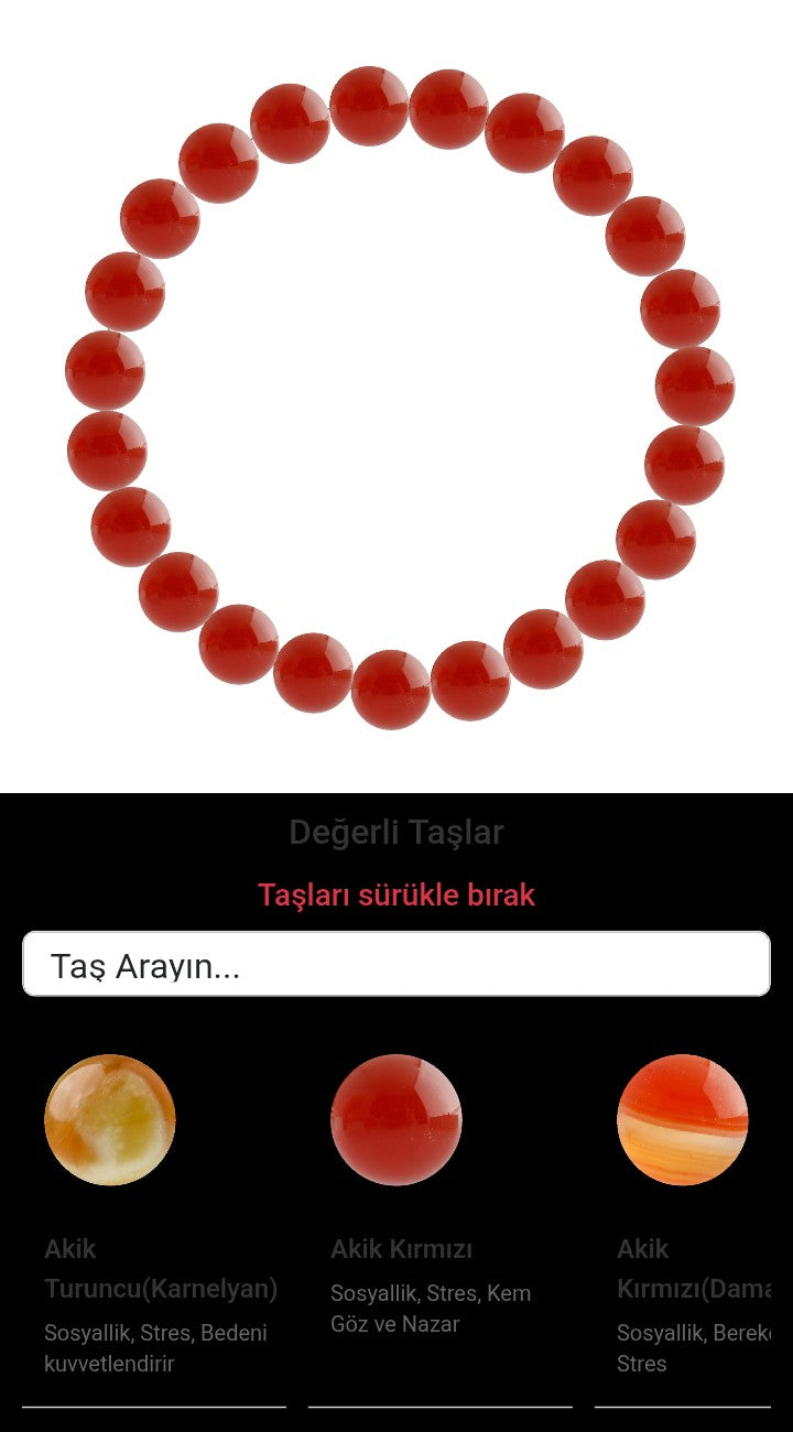 Özel Tasarım Elastik Misineli - 23 Taş - Özel Tasarım Görseli
