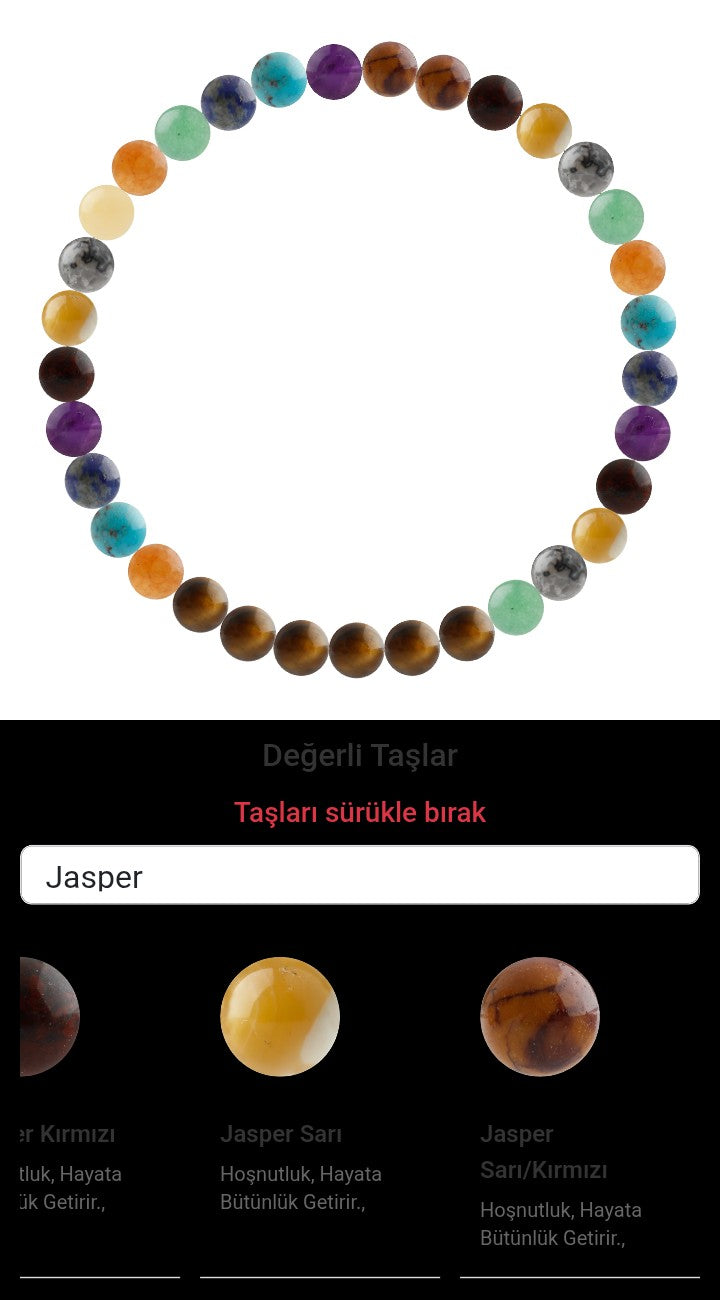 Özel Tasarım Elastik Misineli - 33 Taş - Özel Tasarım Görseli