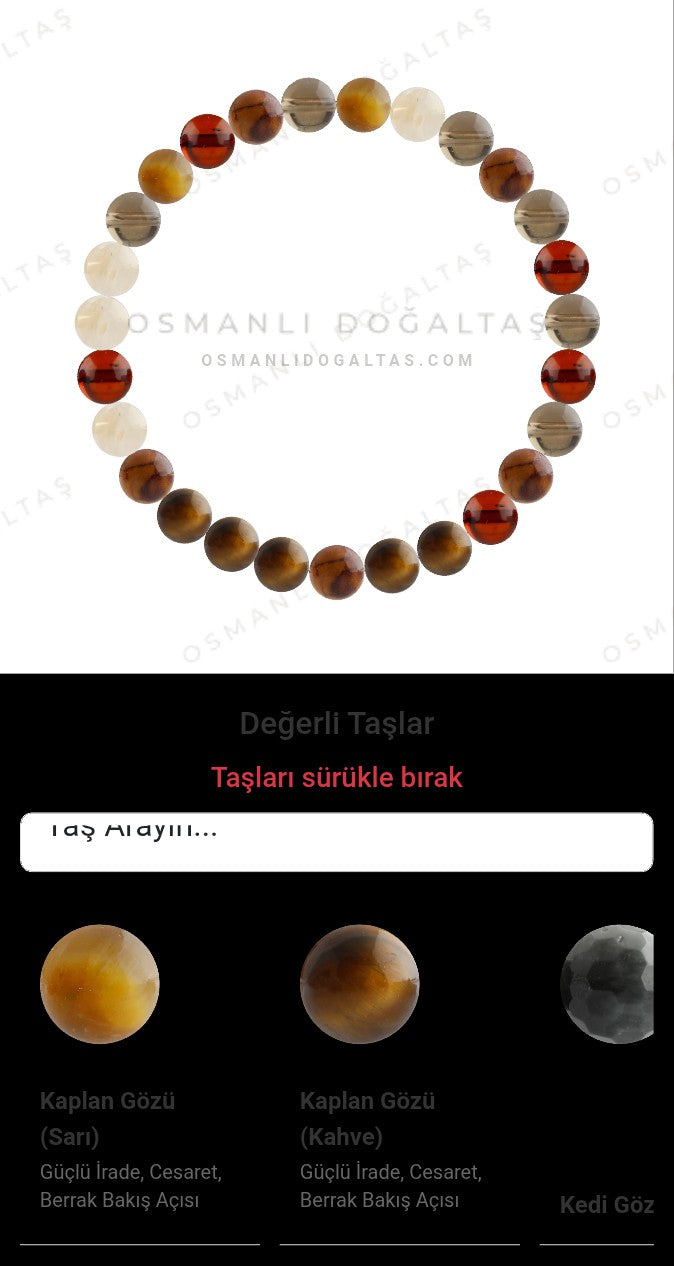 Özel Tasarım Elastik Misineli - 27 Taş - Özel Tasarım Görseli