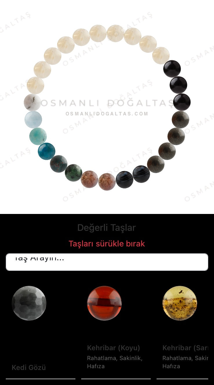 Özel Tasarım Elastik Misineli - 27 Taş - Özel Tasarım Görseli