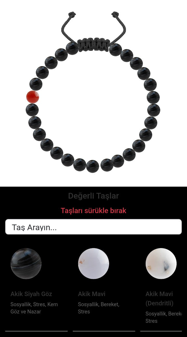 Özel Tasarım Merdiven Kapama Bileklik - 27 Taş - Özel Tasarım Görseli