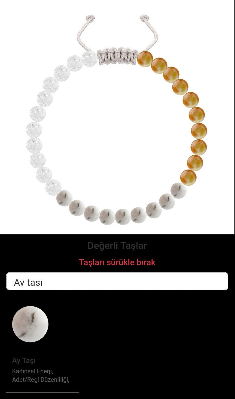 Özel Tasarım Merdiven Kapama Bileklik - 30 Taş - Özel Tasarım Görseli