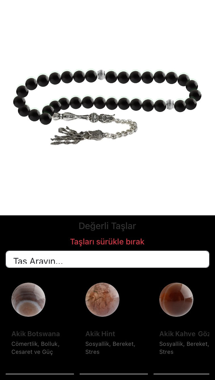 Özel Tasarım Tesbih - 33 Taş - Özel Tasarım Görseli